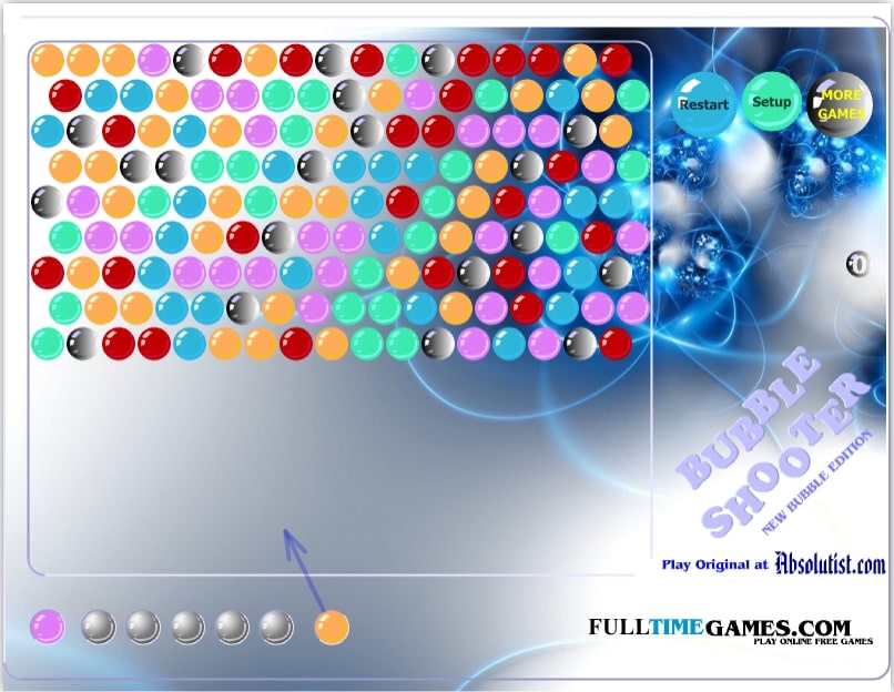 버블슈터 게임하기2 화면