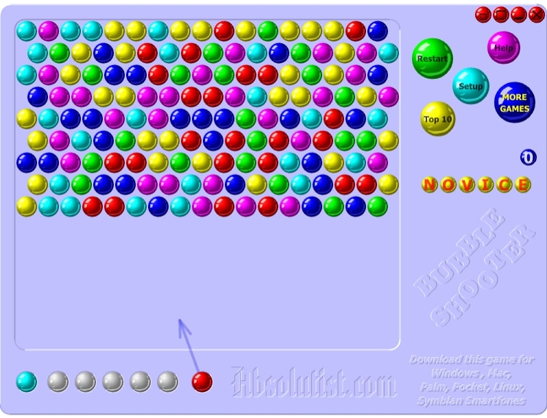 버블슈터 게임화면