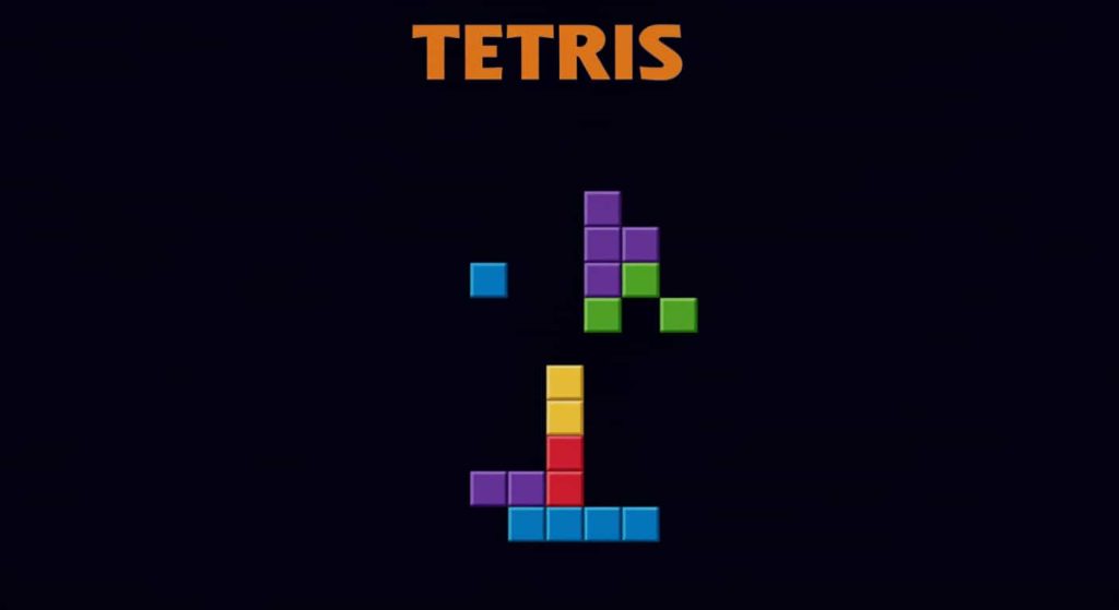 테트리스 게임 화면