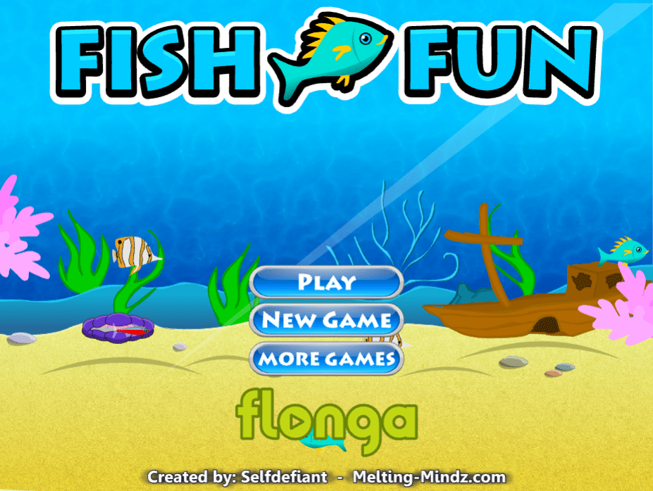 물고기 키우기 게임 화면