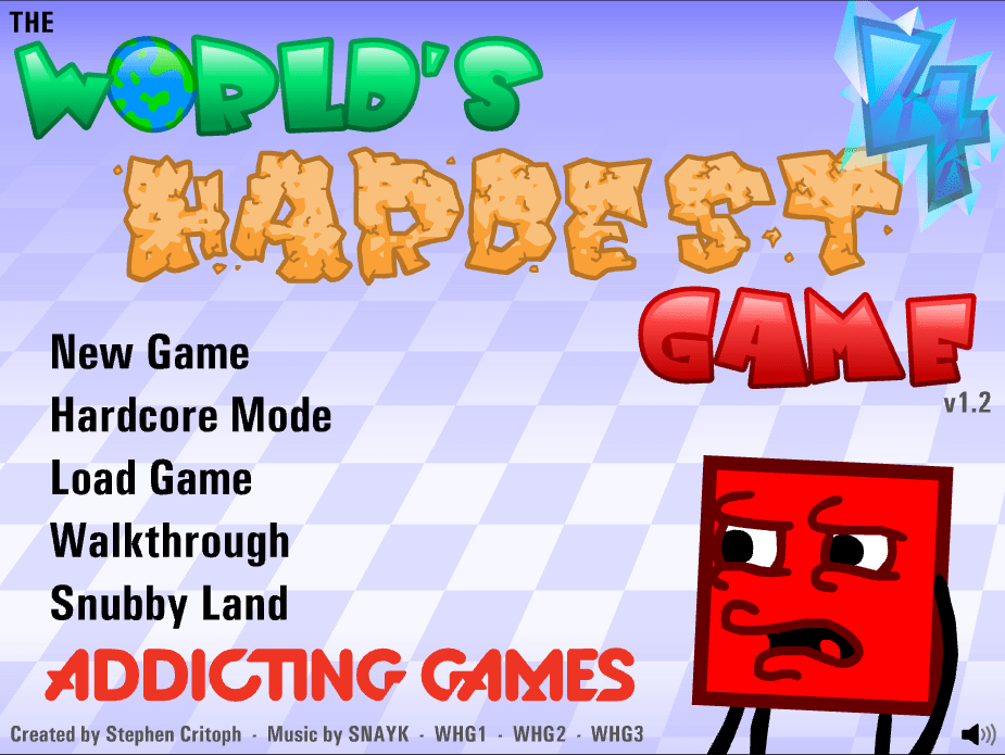 세상에서 가장 어려운 게임4 메인화면