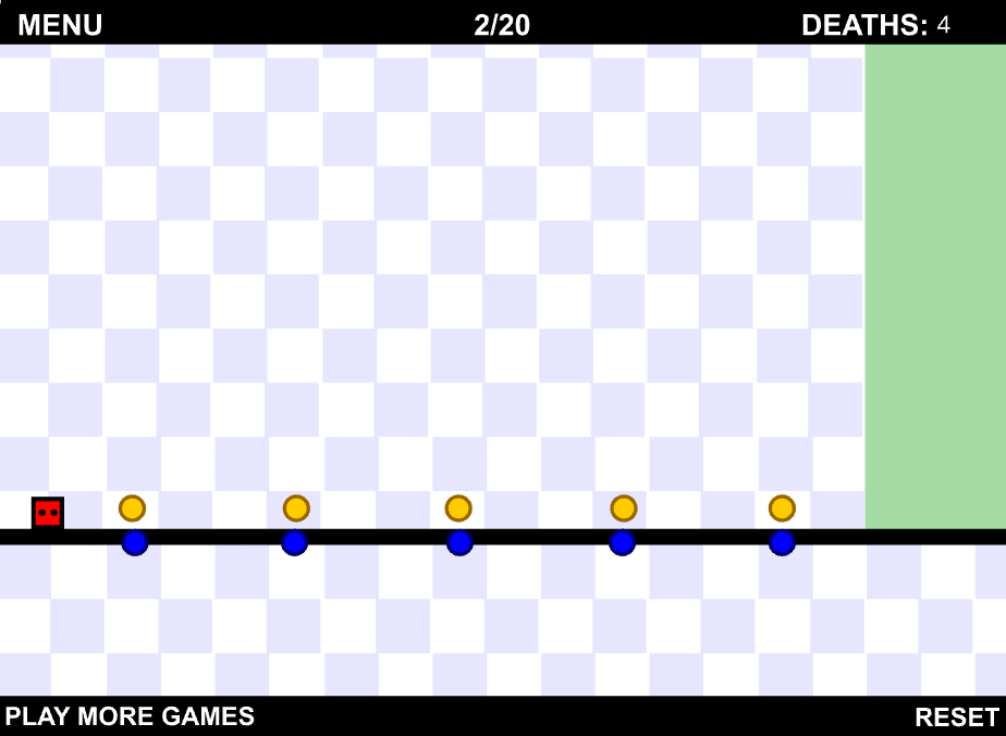 세상에서 가장 어려운 점프게임 게임화면