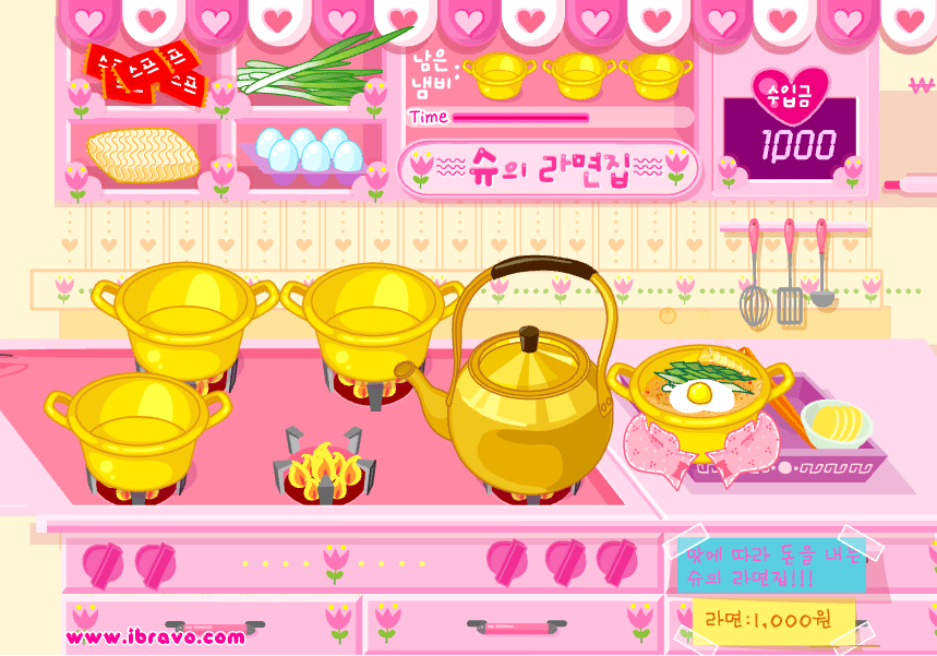 슈의 라면가게 게임화면