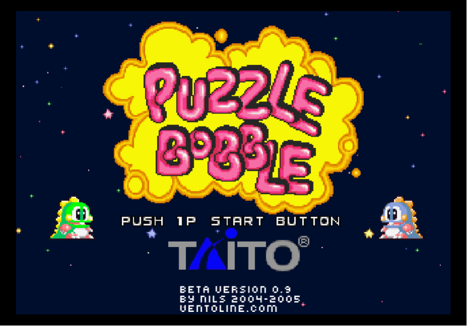 퍼즐버블 메인화면