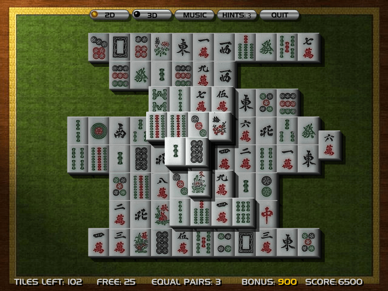 3D 마작게임 게임화면