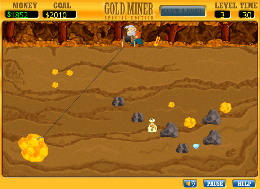 골드마이너2 게임화면