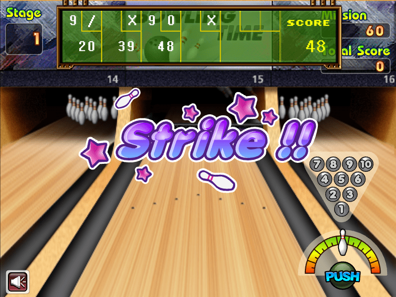 볼링타임 게임화면