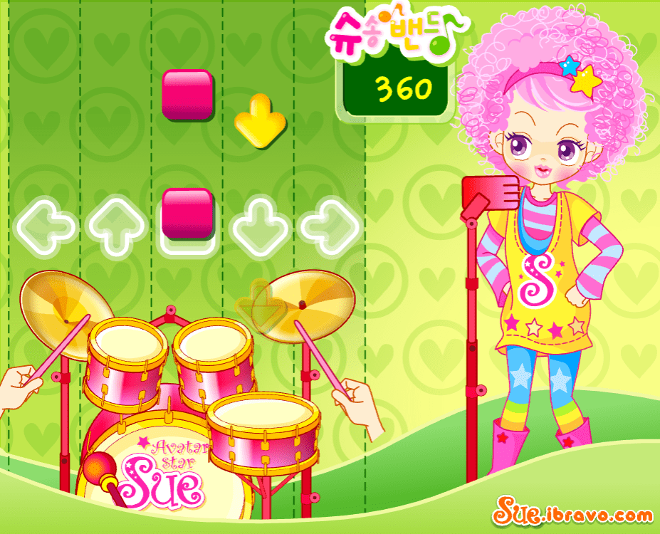 슈송 밴드 게임화면