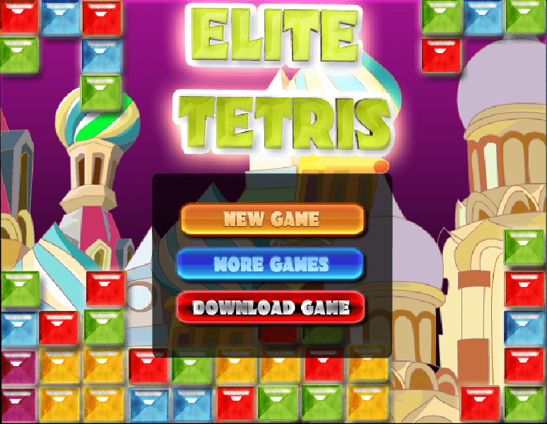 엘리트 테트리스 시작화면